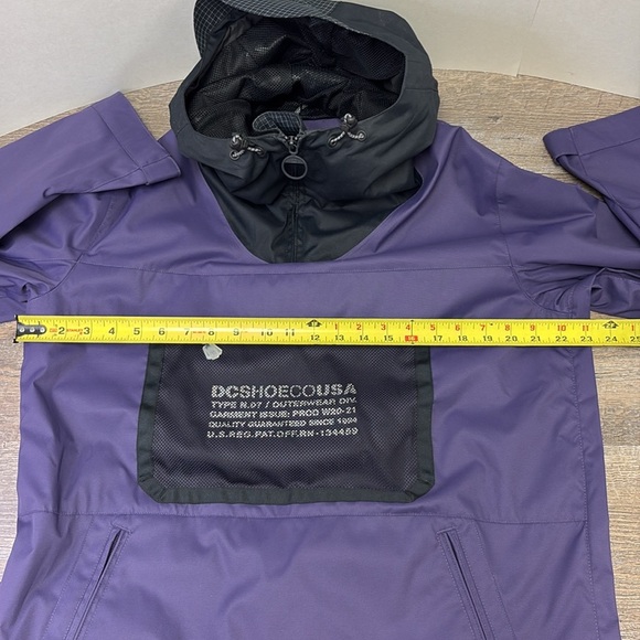 DC Shoes Purple & Black 10K Anorak Jacket Size Small - Picture 2 of 11